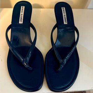 Manolo Blahnik Thong Sandal with heel